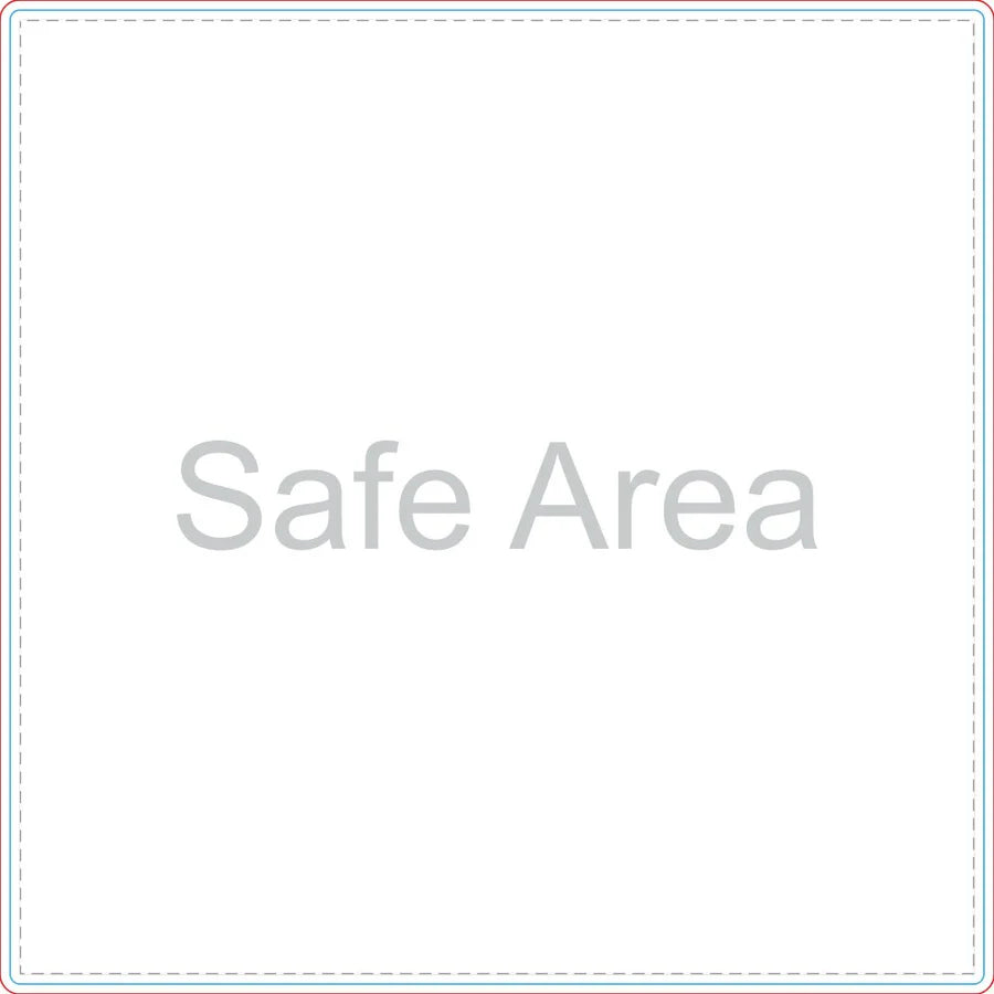 Template preview – 12" x 12" - Square Car Magnets
