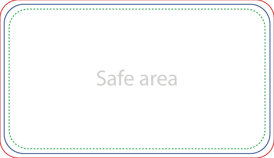 Template preview – 2" x 3.5" - Rectangle Stickers