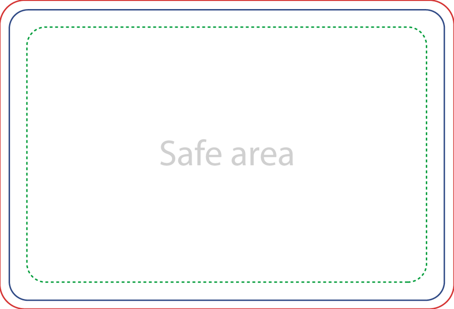 Template preview – 2" x 3" - Rectangle Stickers