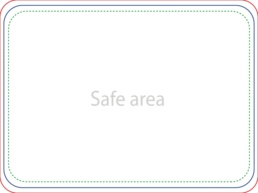 Template preview – 3.75" x 5" - Rectangle Stickers