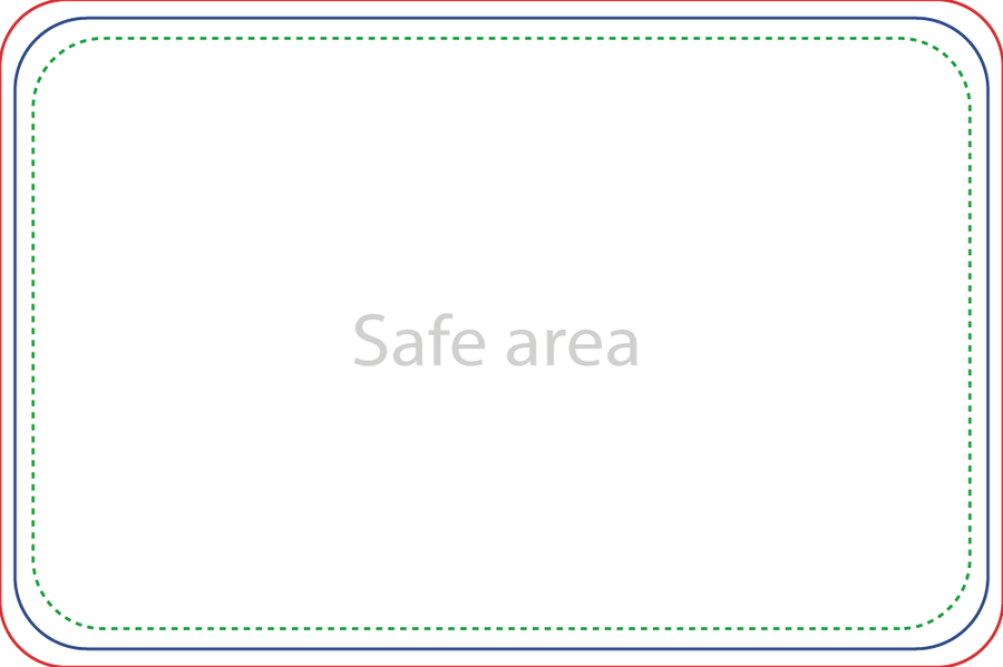 Template preview – 4" x 6" - Rectangle Stickers