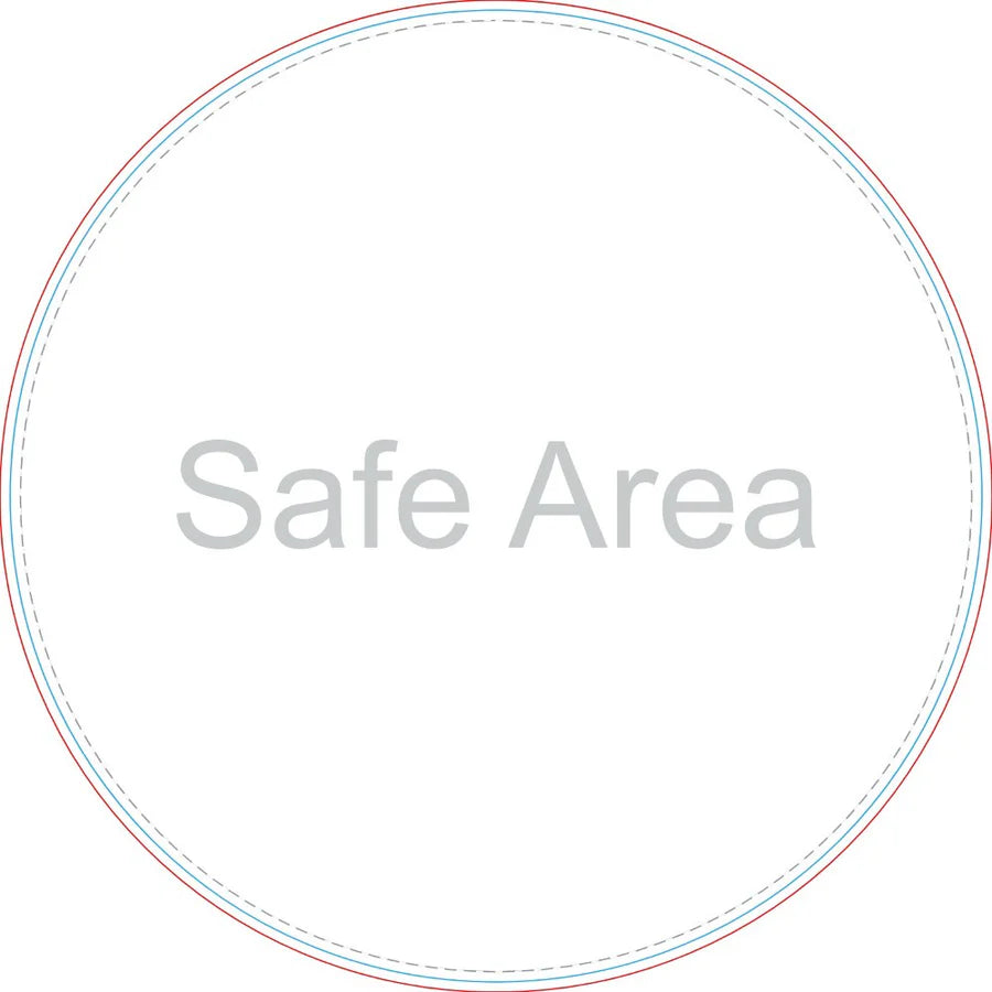 Template preview – Circle Car Door Magnets 12" x 12"