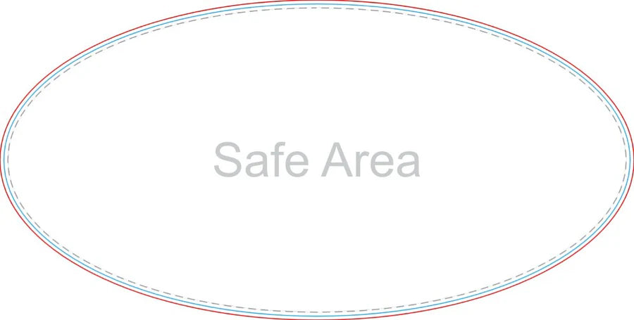 Template preview – Oval Car Door Magnets 10" x 20"