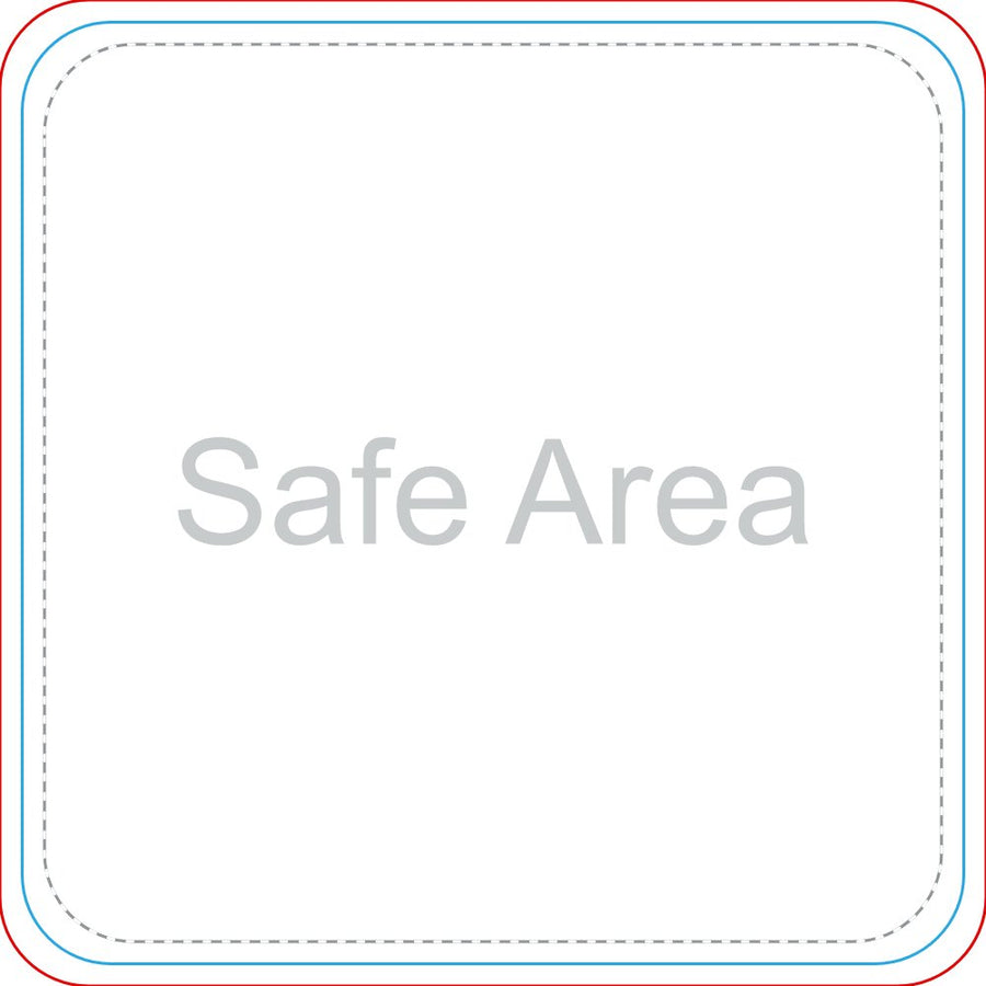 Template preview – 2.5" x 2.5" - Square Stickers