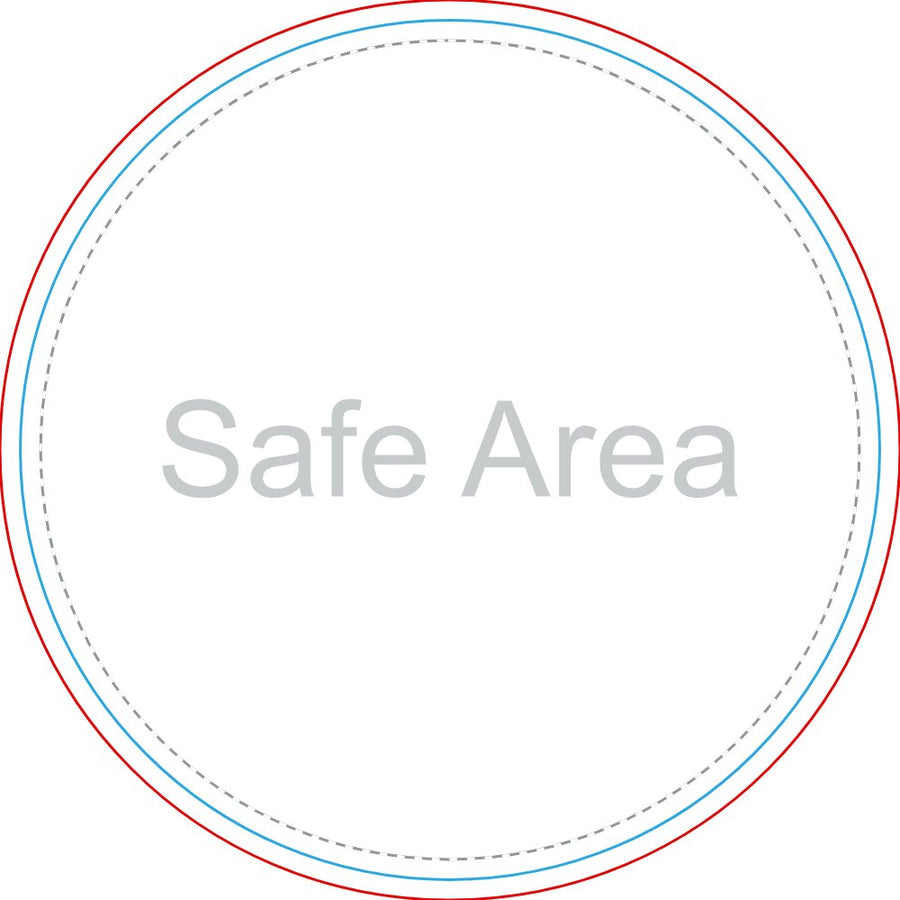 Template preview – 2.5" x 2.5" - Circle Stickers