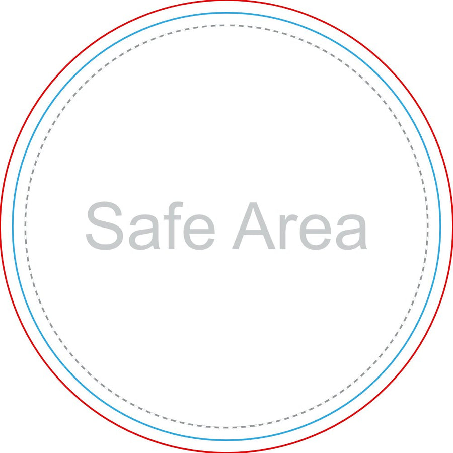 Template preview – 2" x 2" - Circle Stickers