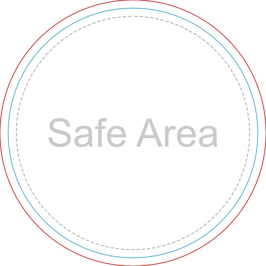 Template preview – 3" x 3" - Circle Stickers