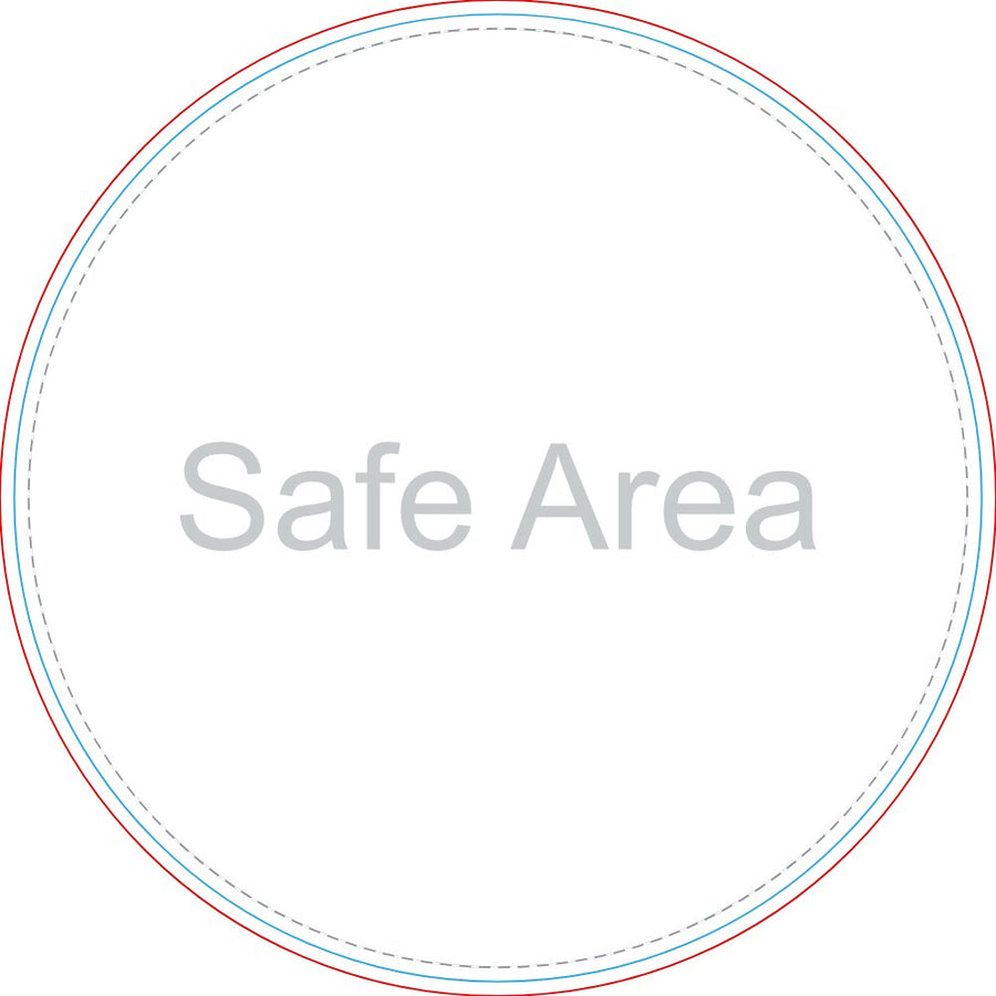 Template preview – 4" x 4" - Circle Stickers