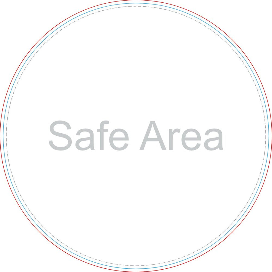 Template preview – 5" x 5" - Circle Stickers