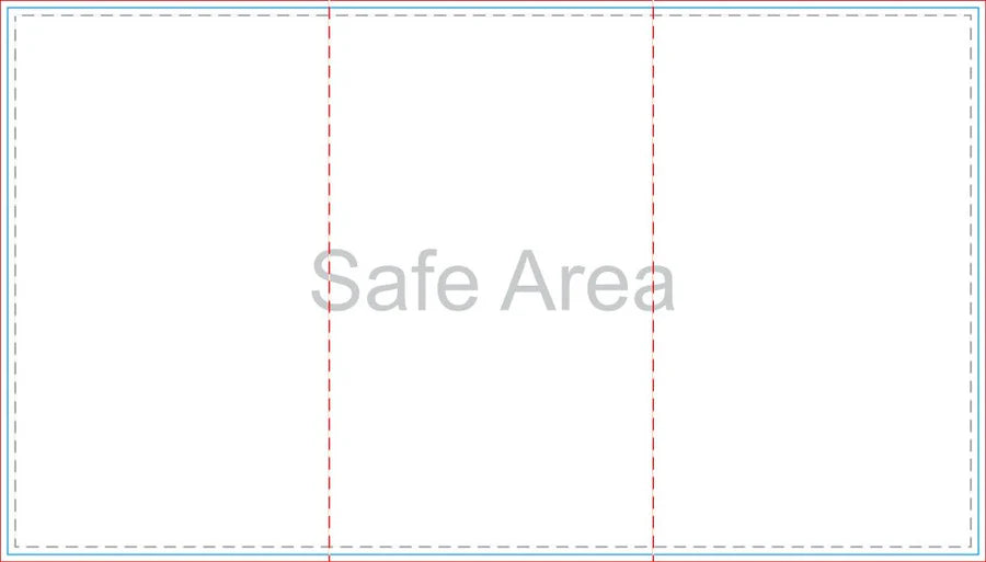 Template preview – 9" x 16" - Tri-Fold Brochure