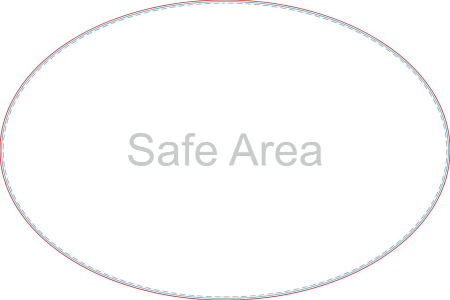 Template preview – Oval Car Door Magnets 24 x 36